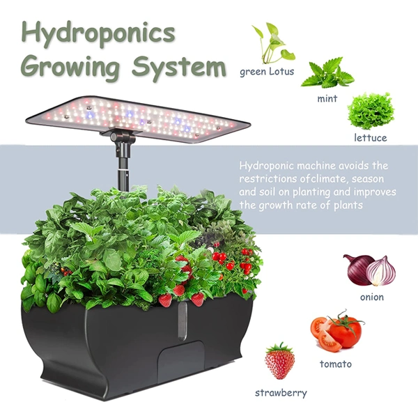 High Quality 24W Automate Smart Indoor Garden CE/RoHS/FCC/PSE Hydroponic Growing System Smart Planter IP65 Home LED Grow Light